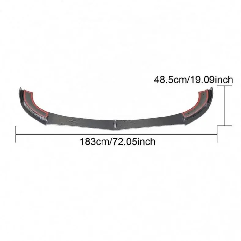 Carbon Fiber Front Bumper Lip for  E-Class W213 4-Door 2016-2019
